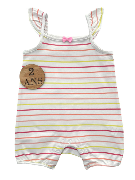 Combishort blanche, rayée, Orchestra