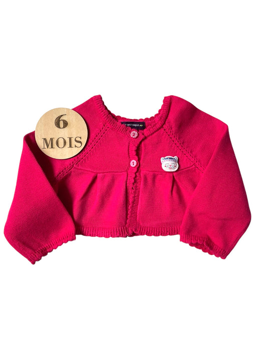 Gilet court, fuschia, Sergent Major