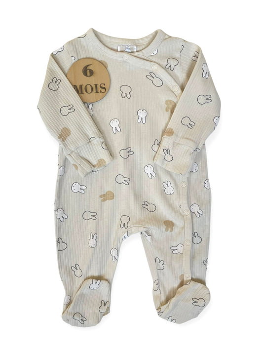 Pyjama coton beige, lapins, Miffy
