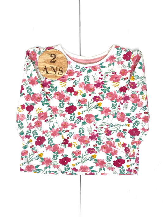 Tee-shirt fleuri rose, Primark