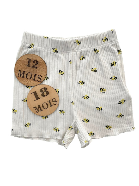 Short côtelé, abeilles, Lupilu
