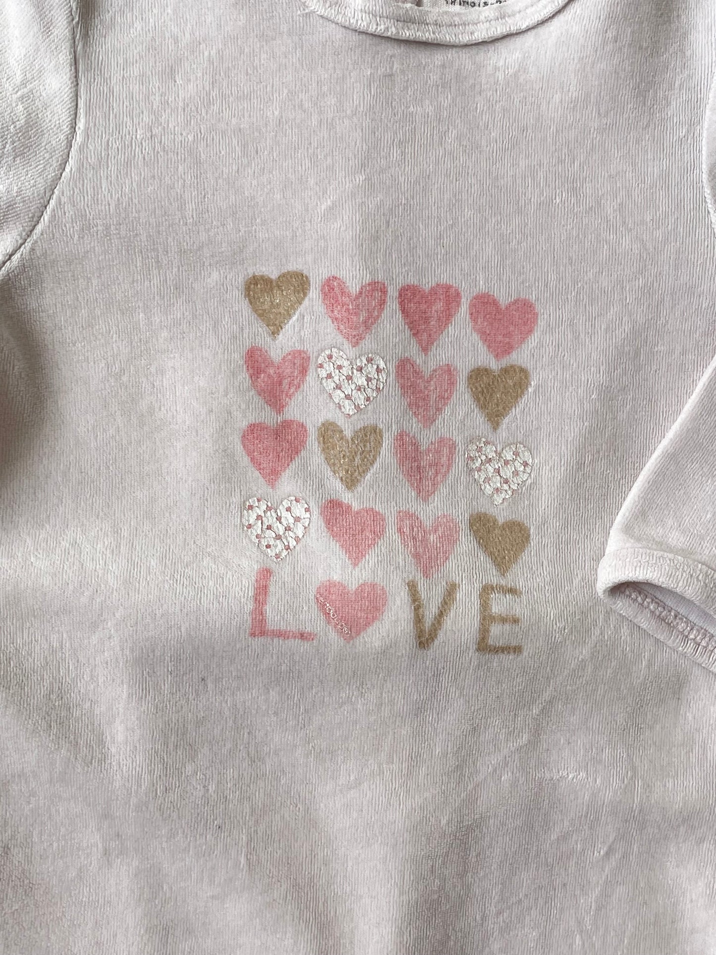 Pyjama rose pâle Vertbaudet
