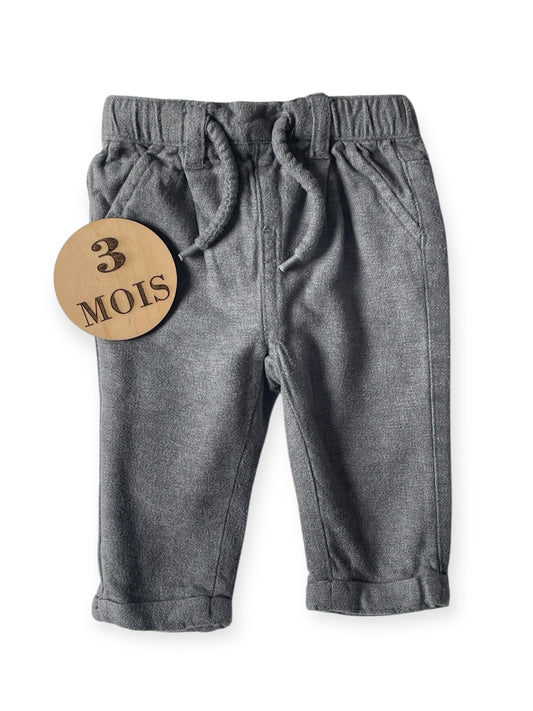 Pantalon epais, gris, Kiabi