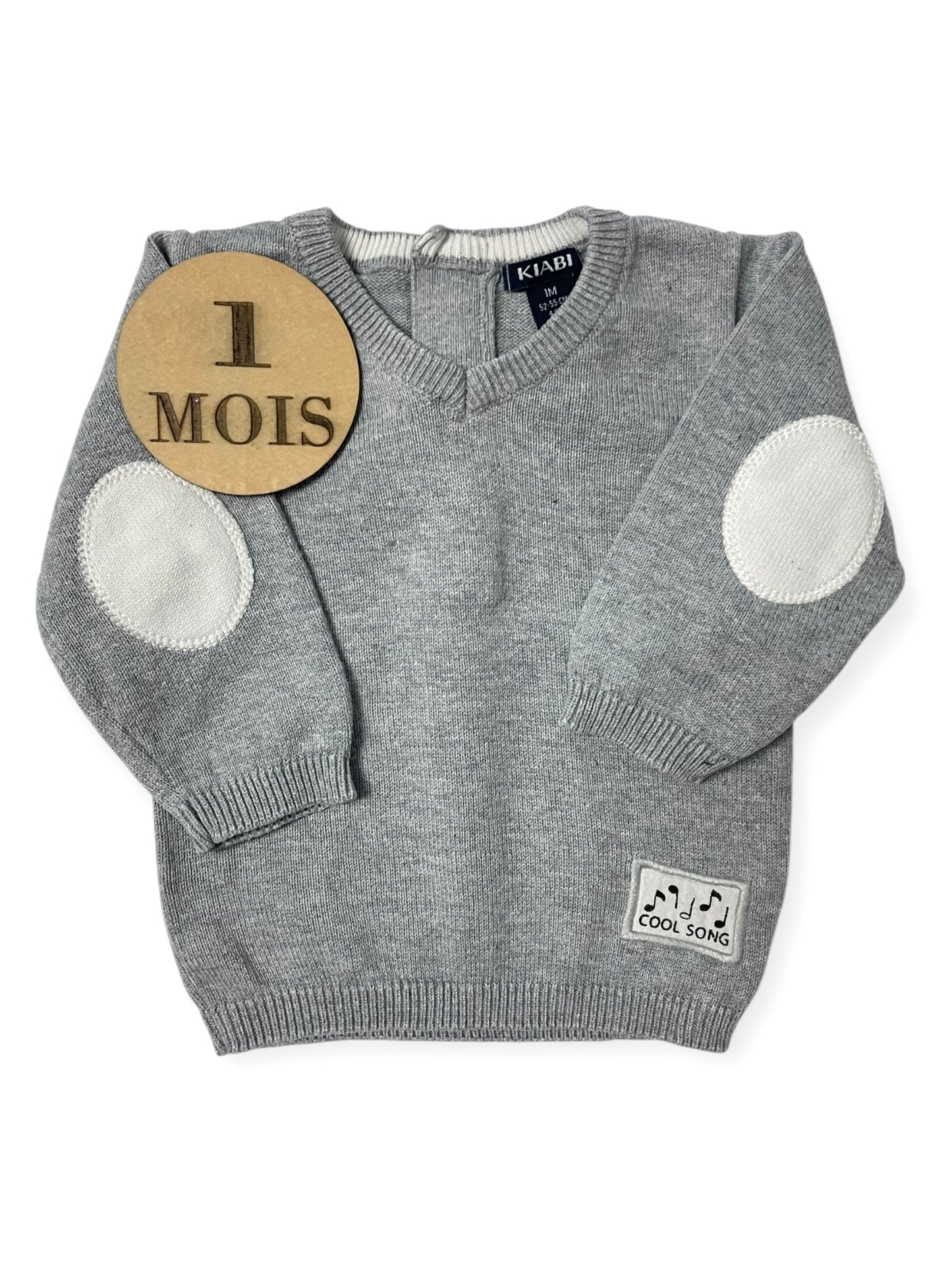 Pull fin gris clair, Kiabi