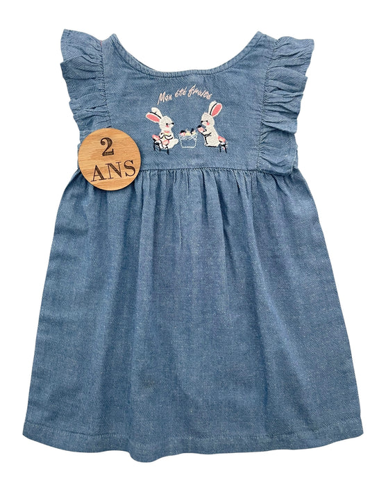 Robe couleur jean, Mes petits cailloux