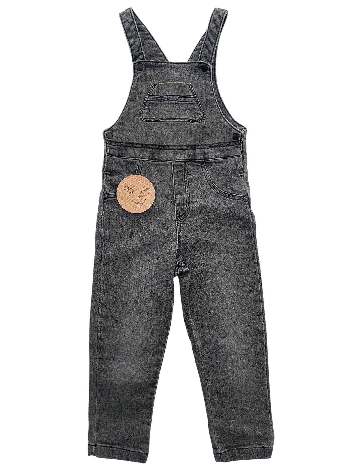 Salopette en jean, grise, Absorba