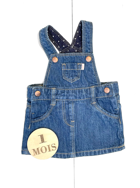 Robe salopette en jean, Kiabi