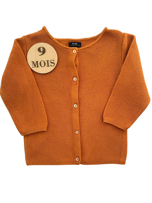 Gilet fin, orange, Kiabi