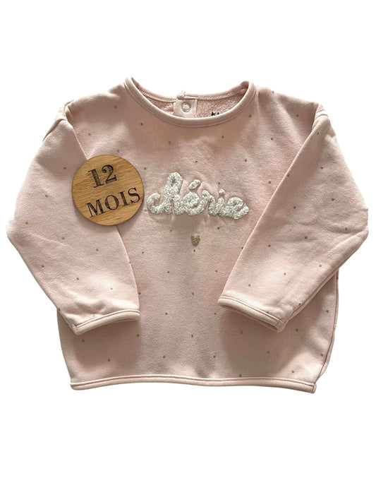 Sweat fin, rose pale, Kiabi