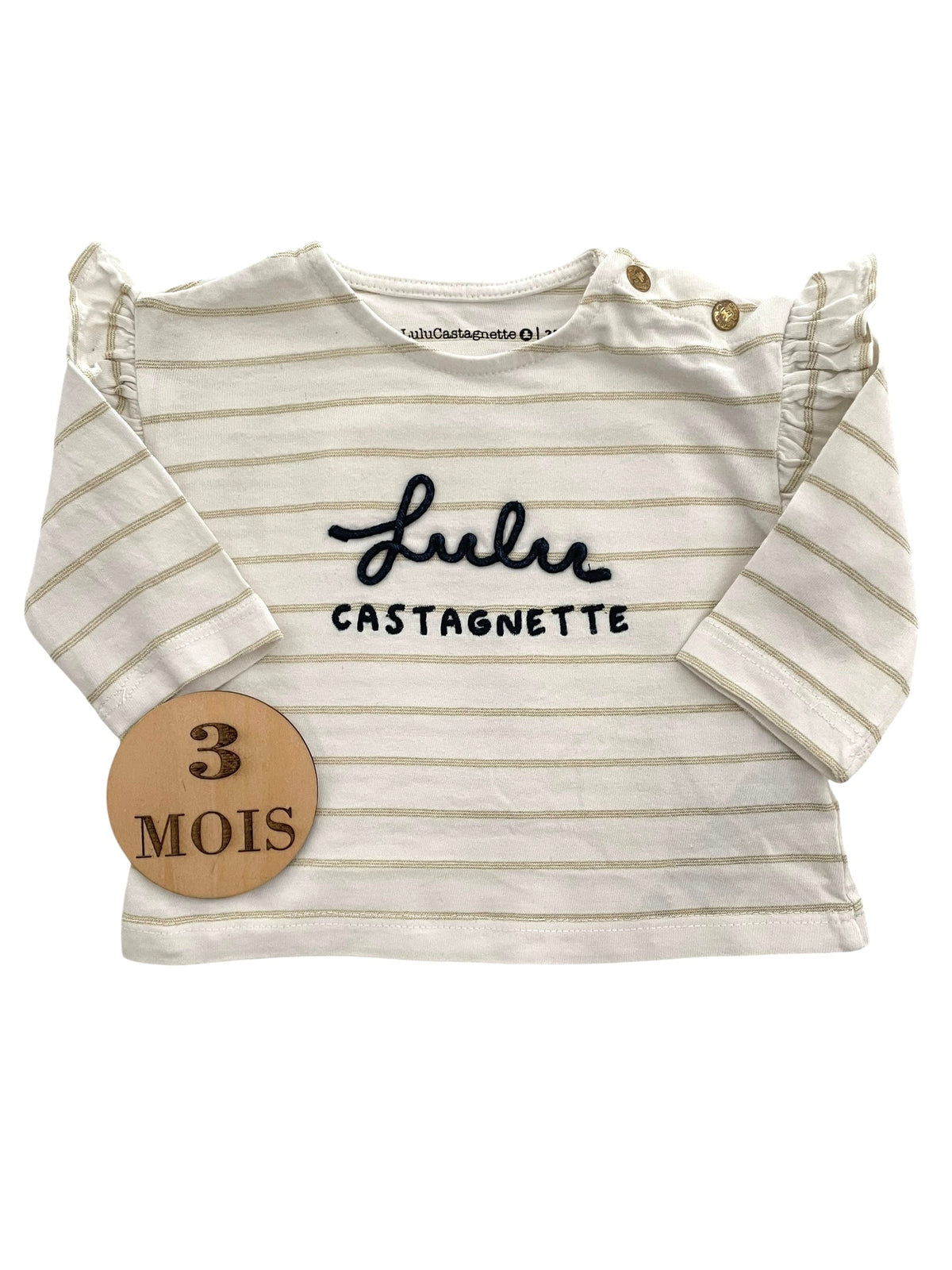 Ensemble 3 pièces ; gilet, tee-shirt et legging côtelé