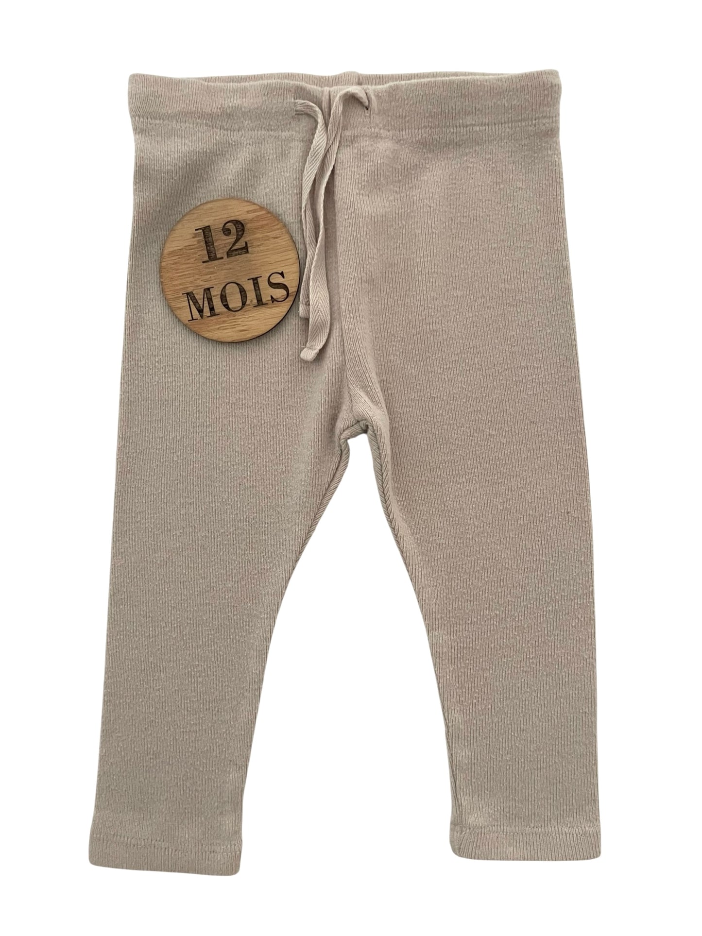 Legging en mailles, beige clair, Kiabi