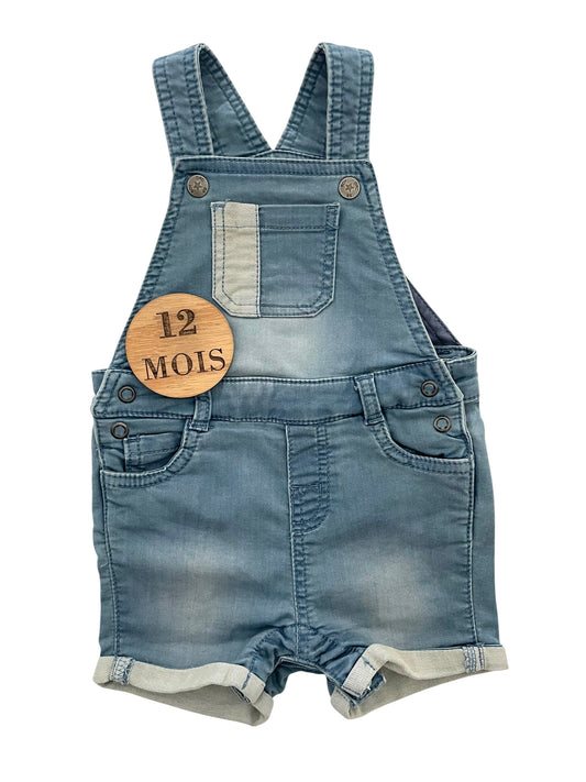 Salopette short, en jean, Orchestra