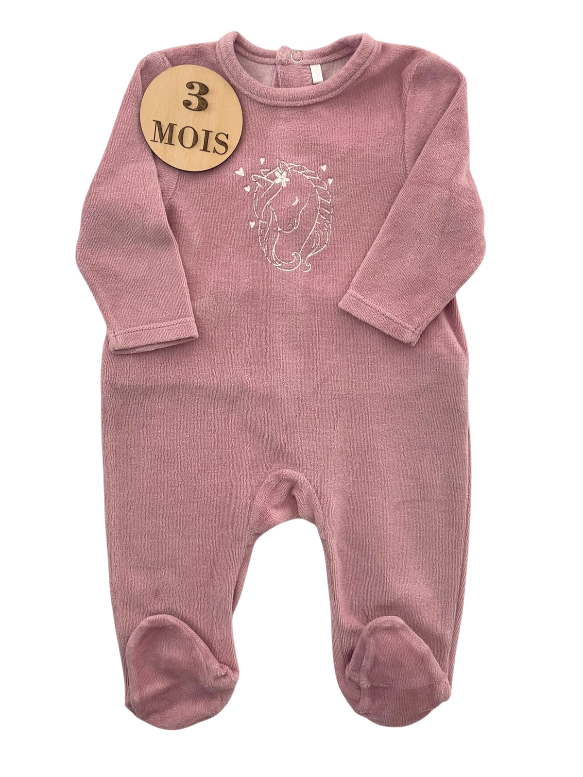 Pyjama velours, rose, licorne, Orchestra