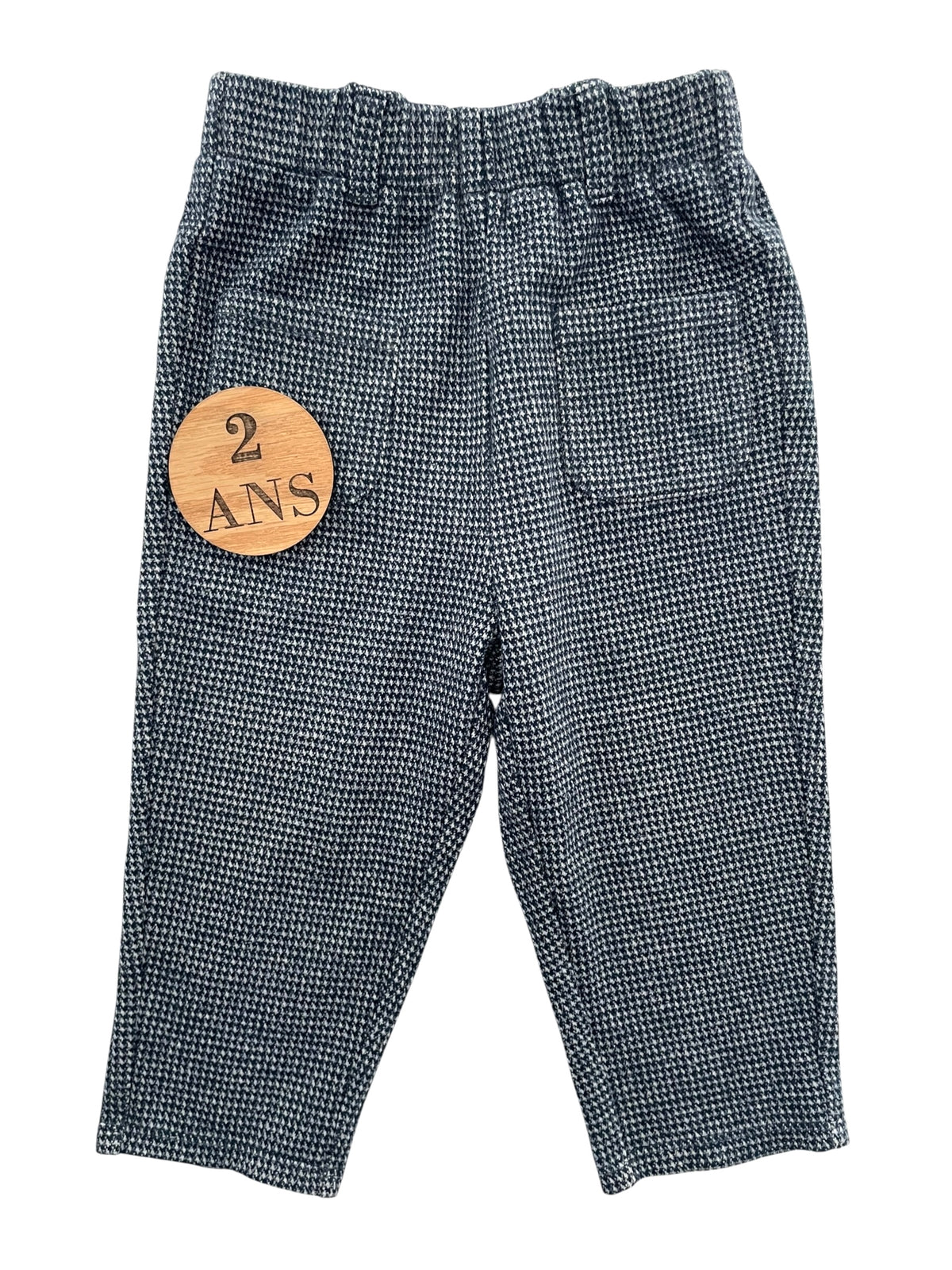 Pantalon épais, motif pied de poule, Kiabi