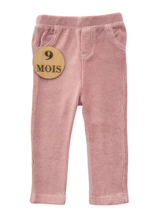Pantalon velours, rose, TEX