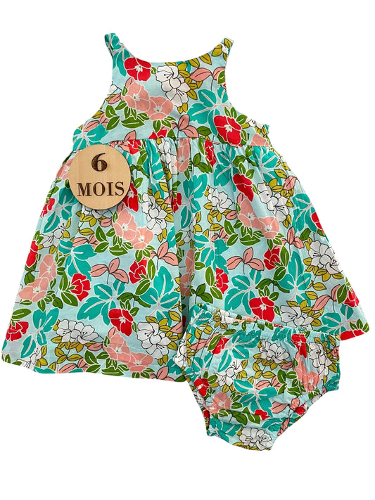 Robe + culotte, fleuries