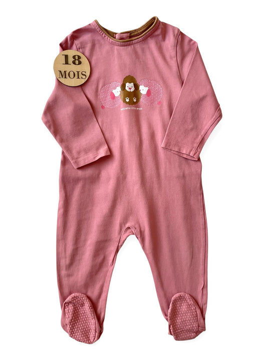 Pyjama coton, vieux rose, Obaïbi