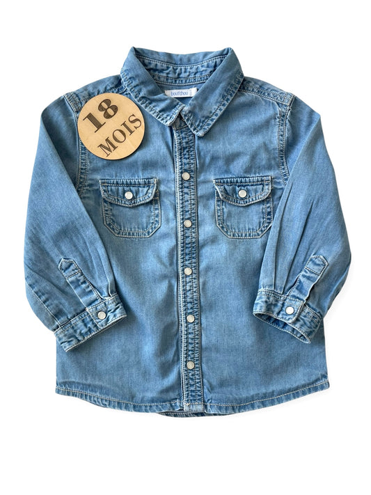 Chemise couleur jean, Bout’chou