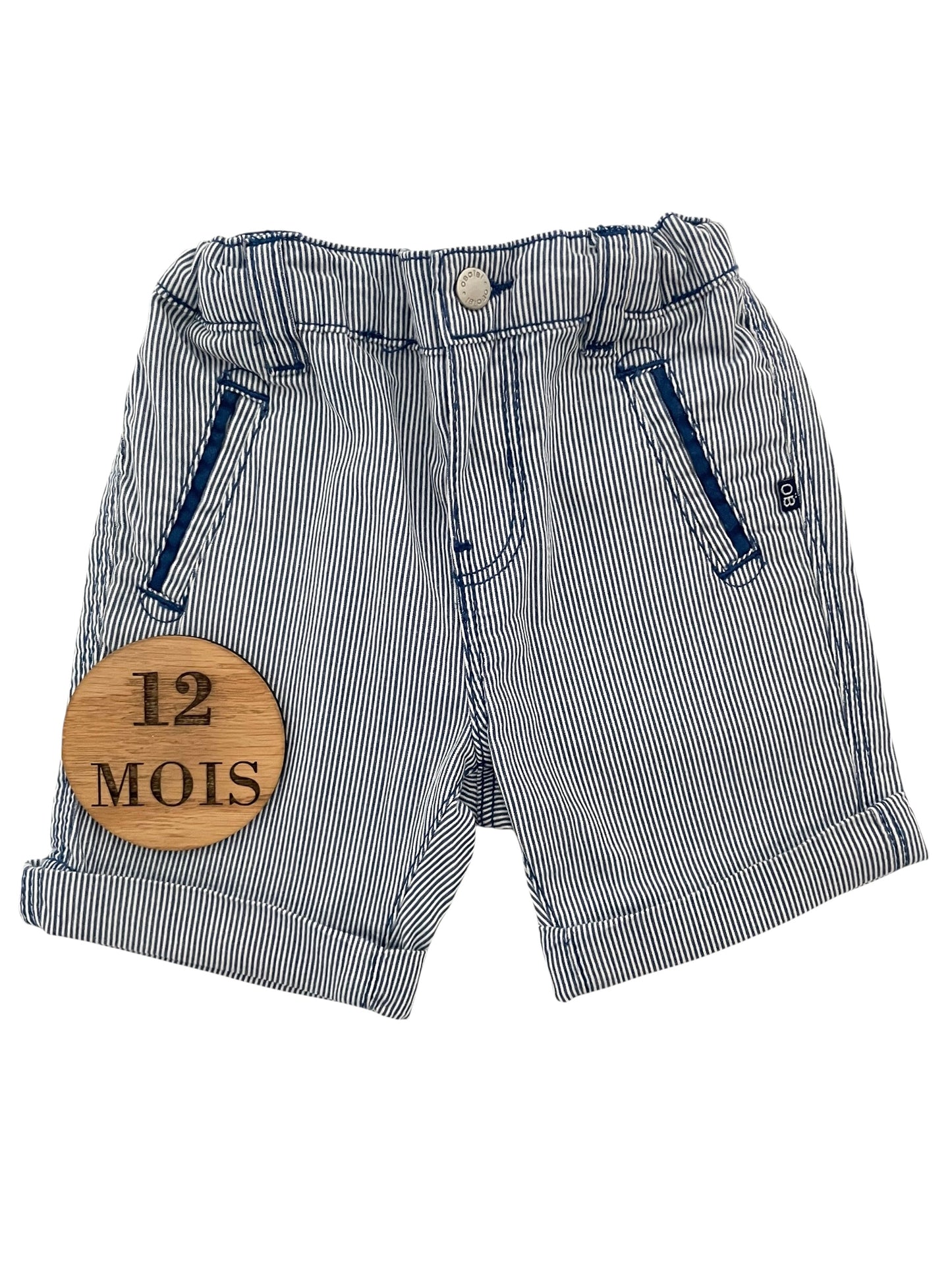 Short rayé bleu, Obaïbi