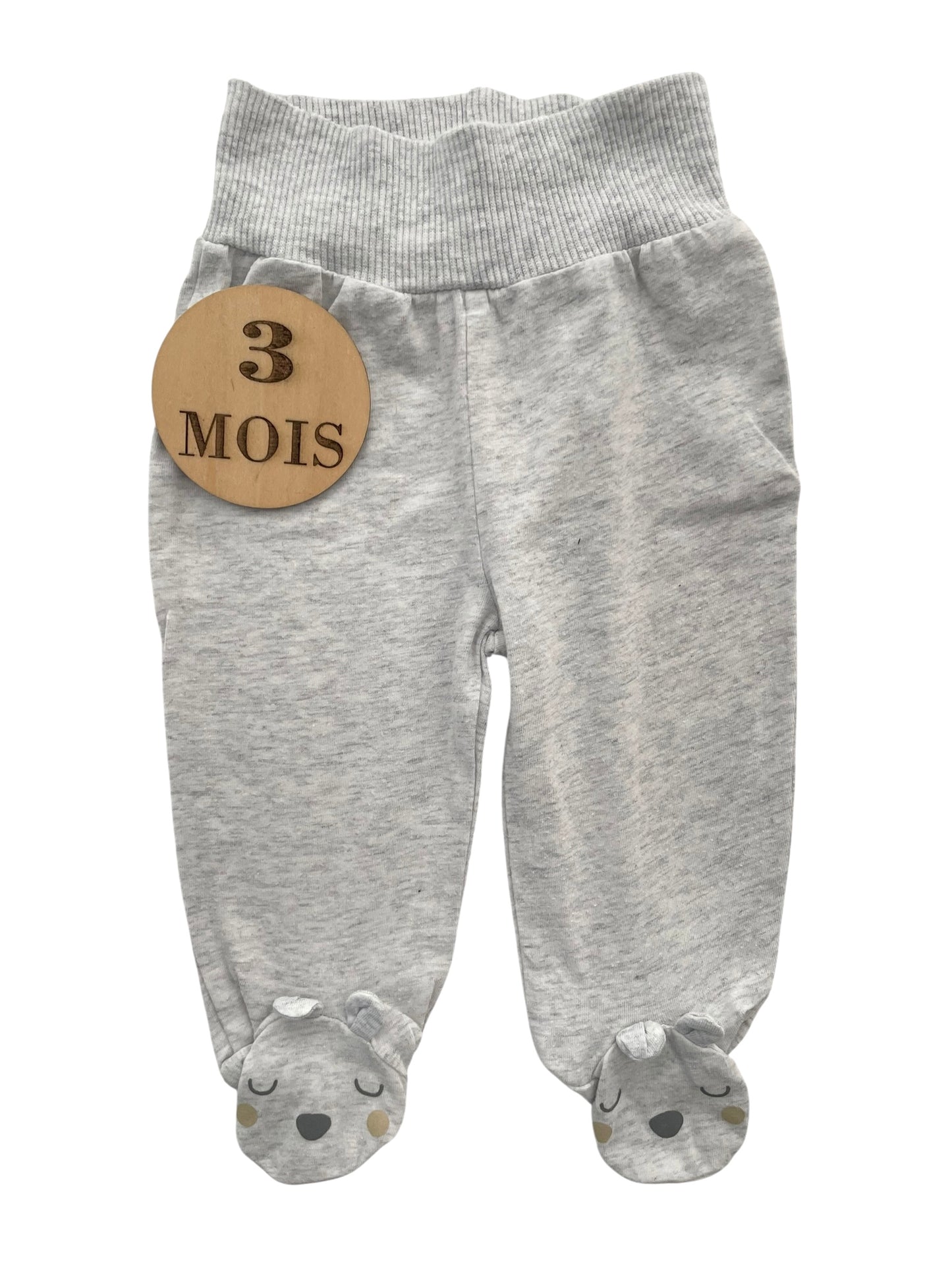 Legging à pieds, gris, In extenso