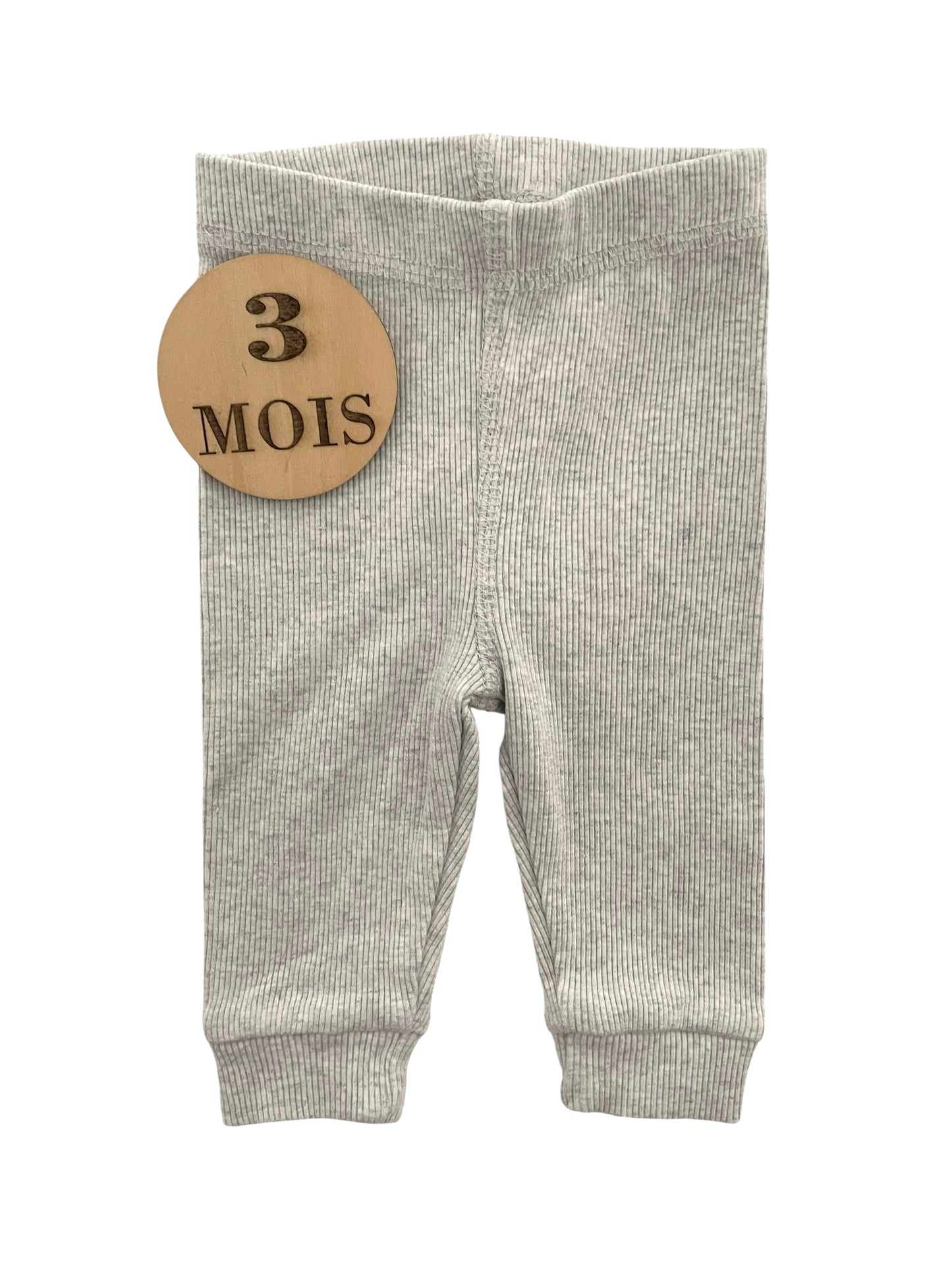 Legging côtelé gris, Doppo Doppo