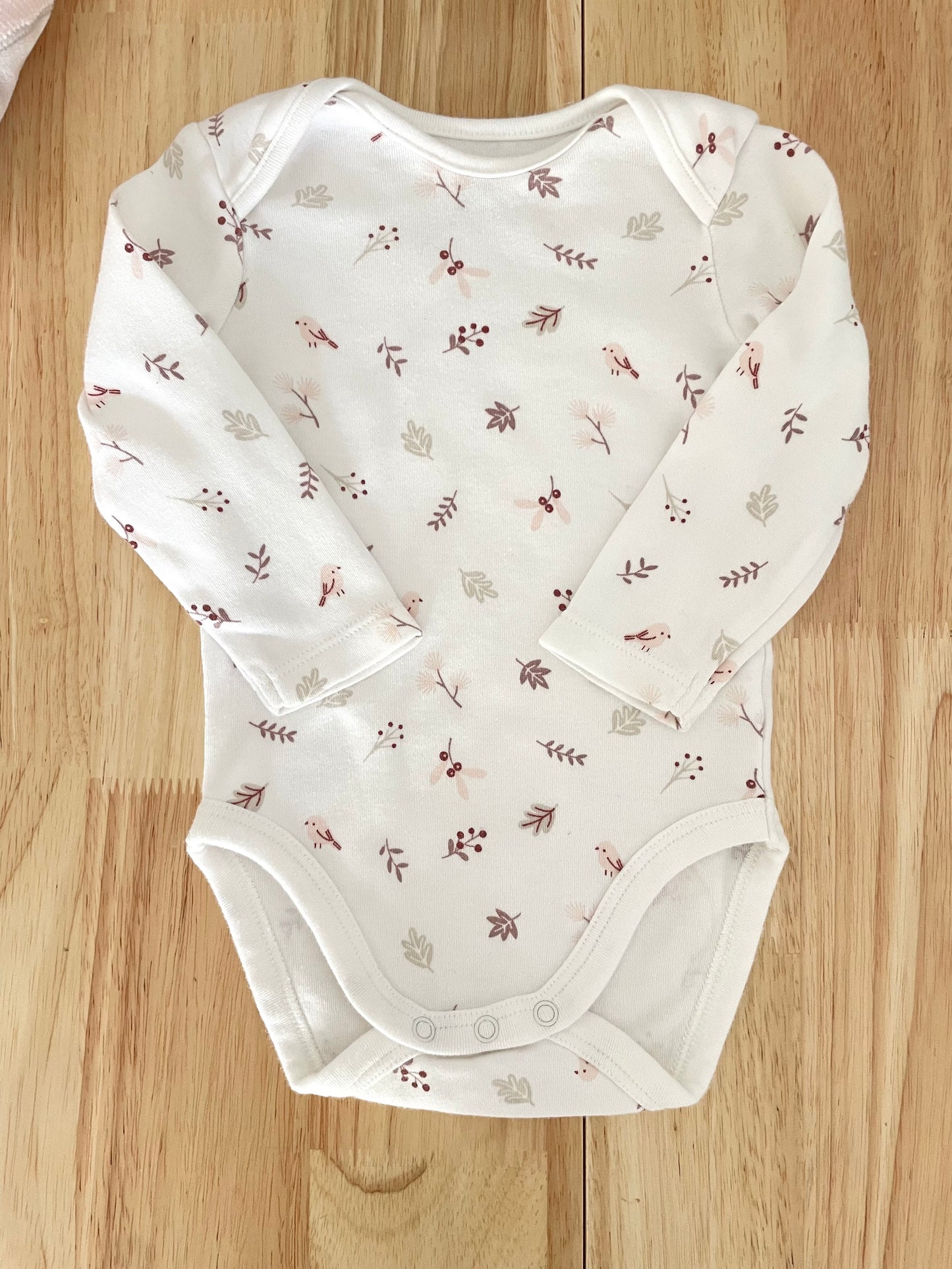 Ensemble salopette en velours et body, blanc et rose, C&A