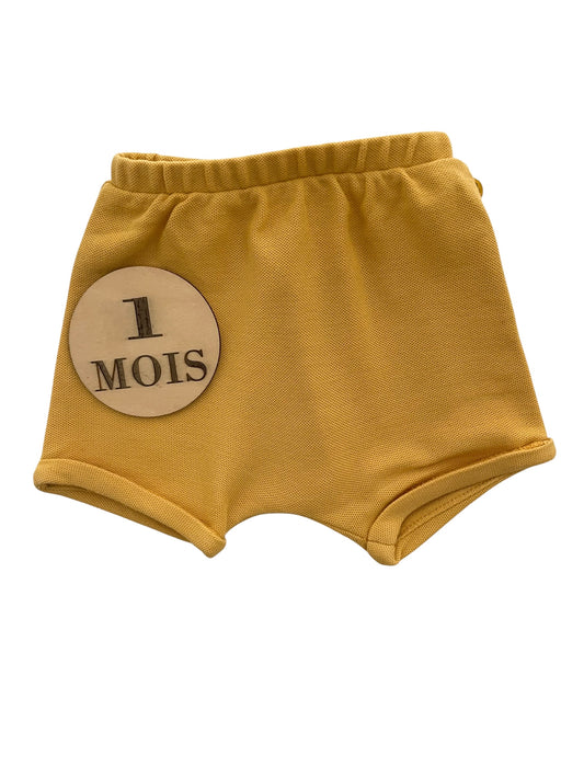 Short coton, moutarde, Obaïbi