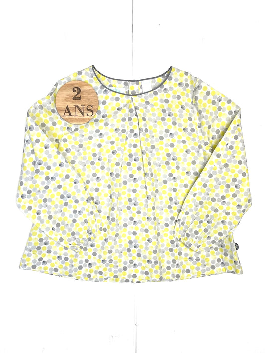 Blouse grise et jaune, Obaïbi