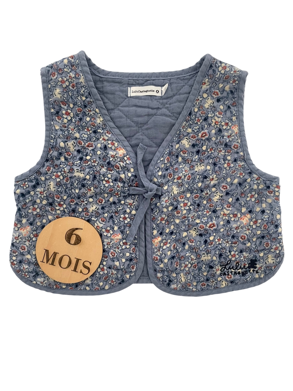 Boléro bleu fleuri, Lulu Castagnette