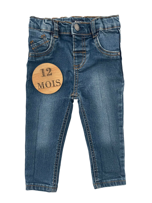 Jean slim, bleu, Kiabi