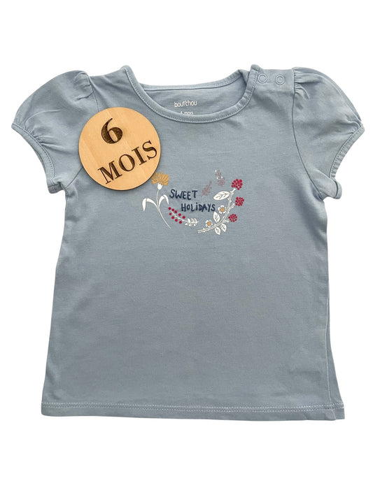 Tee-shirt bleu-gris, Bout’chou
