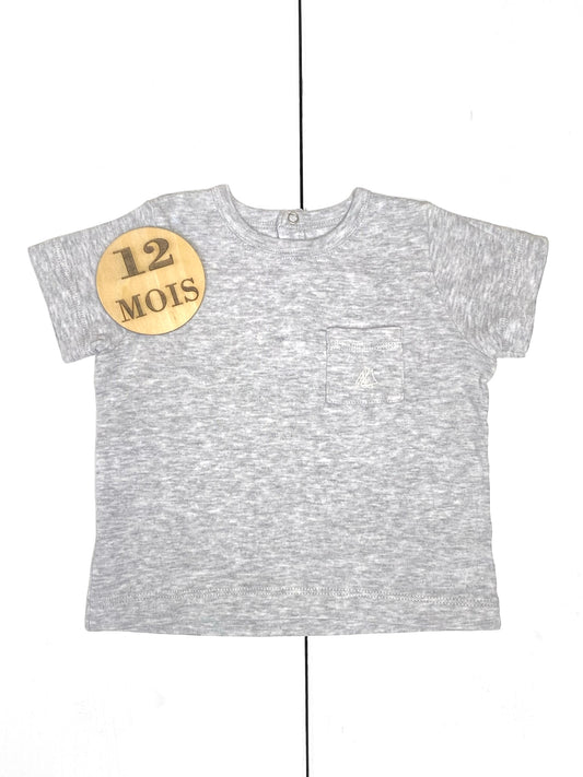 Tee-shirt gris, Petit Bateau