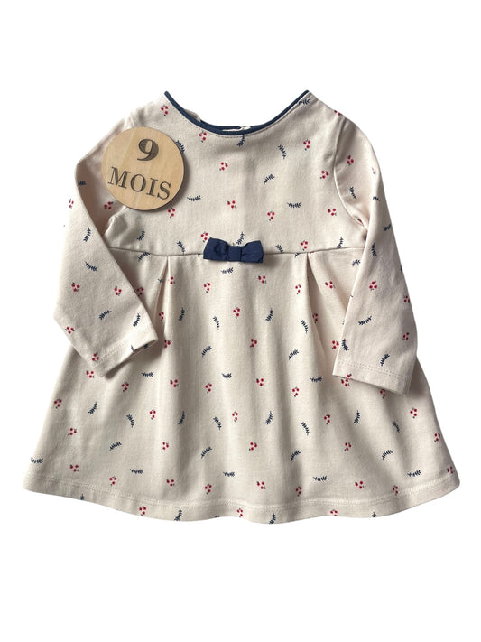 Robe crème, fleurie, Sergent Major