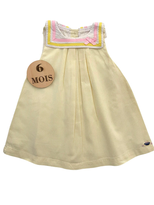 Robe jaune, col bateau, Sergent Major