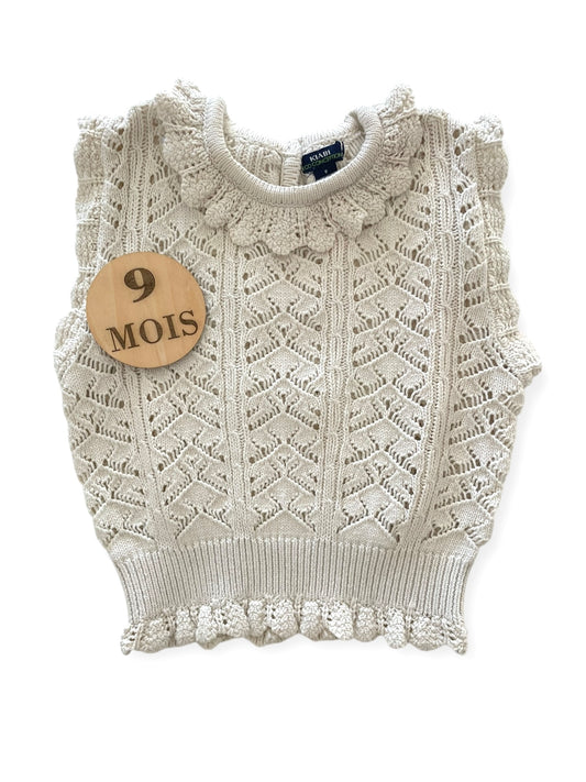 Pull sans manche en mailles, Kiabi