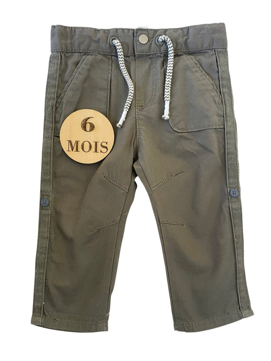 Pantalon en toile, kaki, Obaïbi