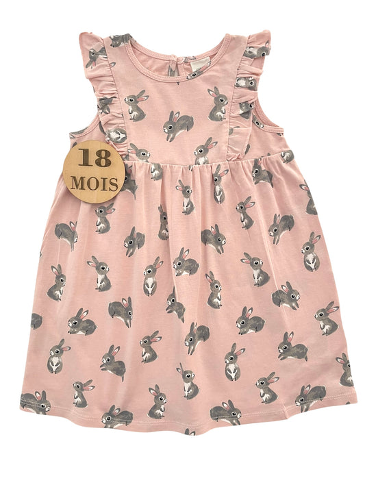 Robe rose lapins, H&M
