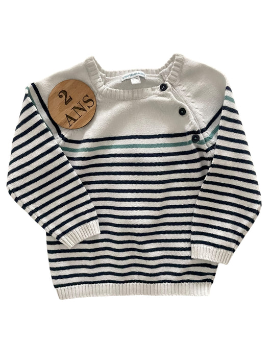 Pull rayé, Vertbaudet