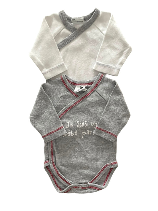 Lot 2 bodies, gris et blanc, tissaïa