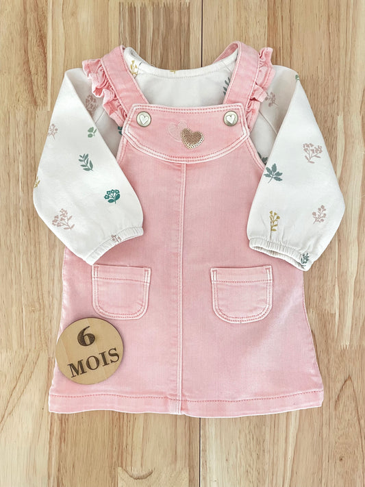 Ensemble robe en jean et sweat