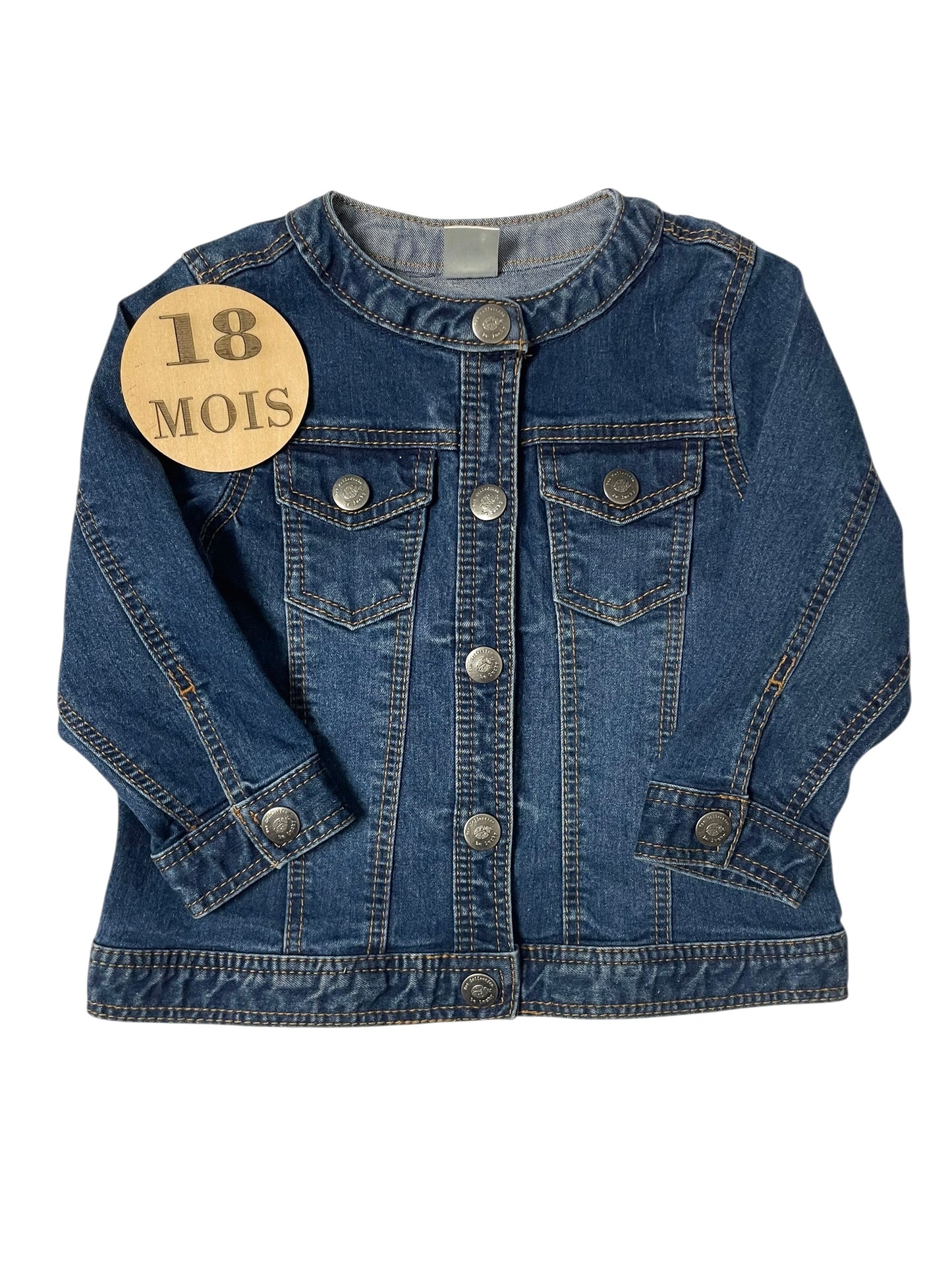 Veste en jean, bleu-foncé, TEX