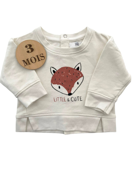 Sweat écru renard, La Redoute