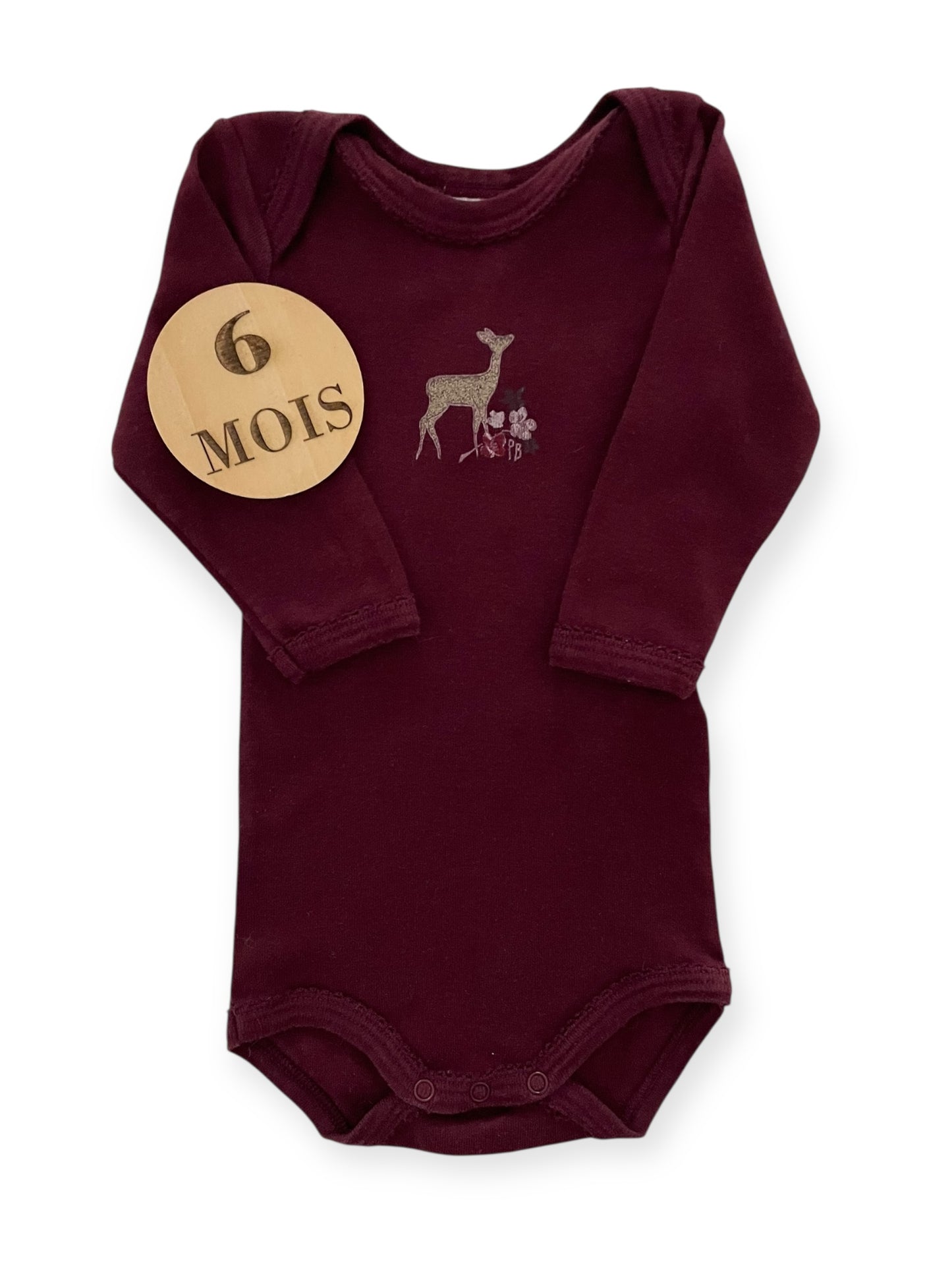 Body bordeaux, Petit Bateau