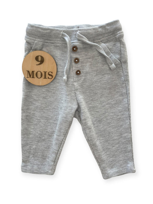 Jogging nid d’abeilles, gris, Kiabi