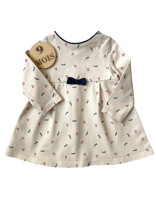Robe crème, fleurie, Orchestra