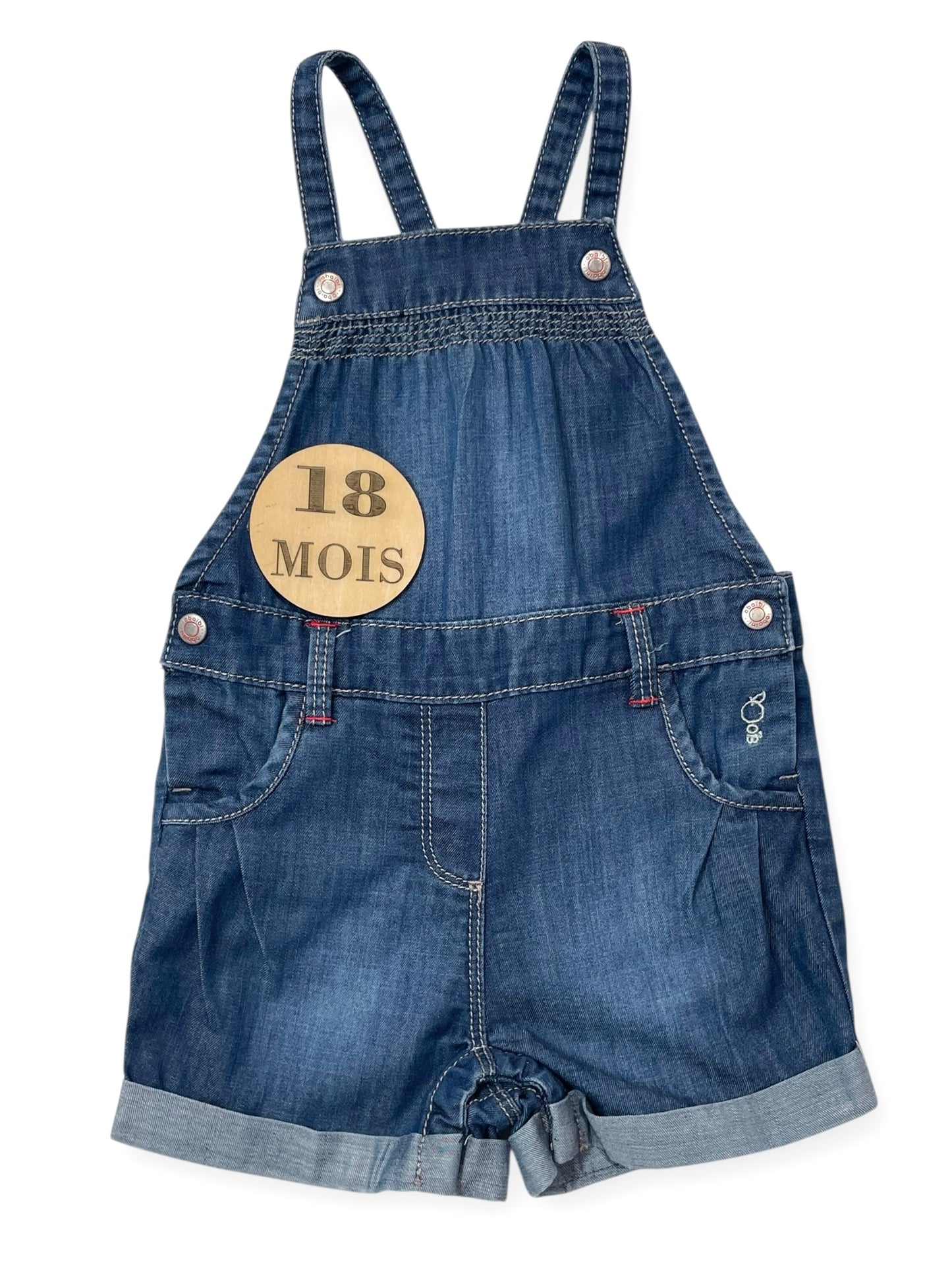 Salopette short en jean,  Obaïbi