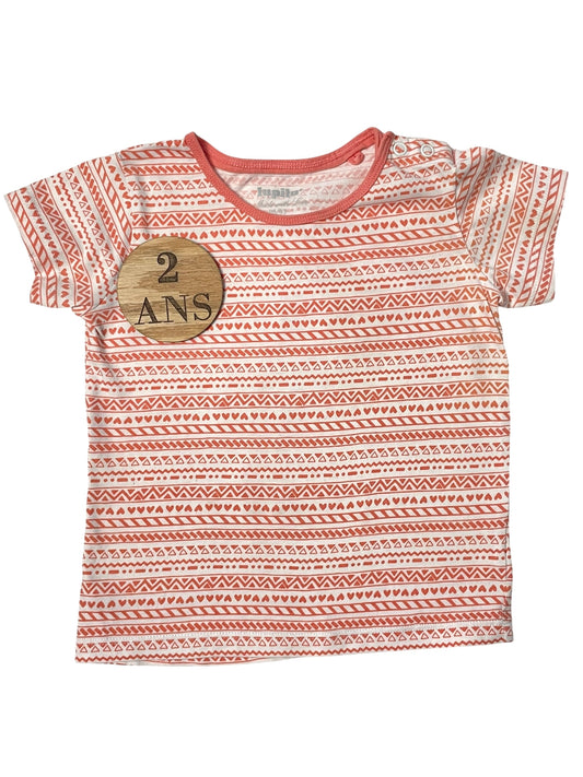 Tee-shirt rose-orange, Lupilu