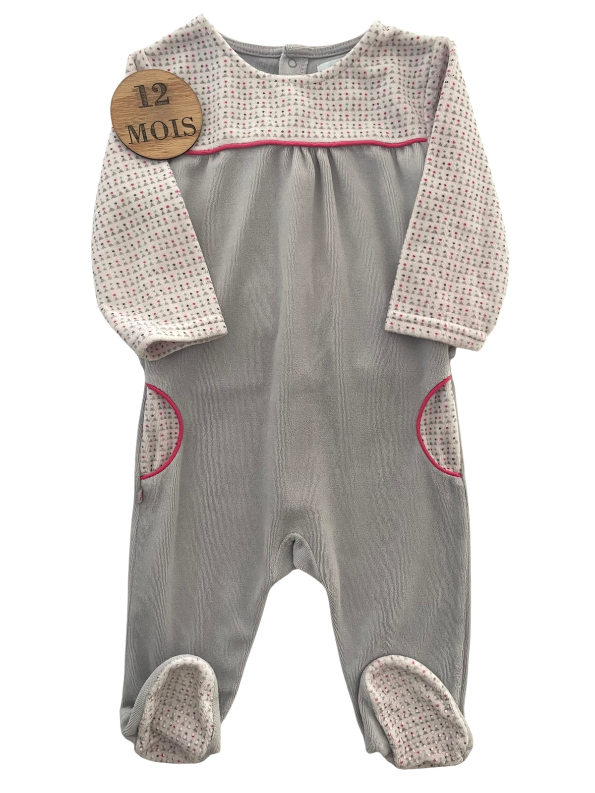 Pyjama velours gris, Obaïbi