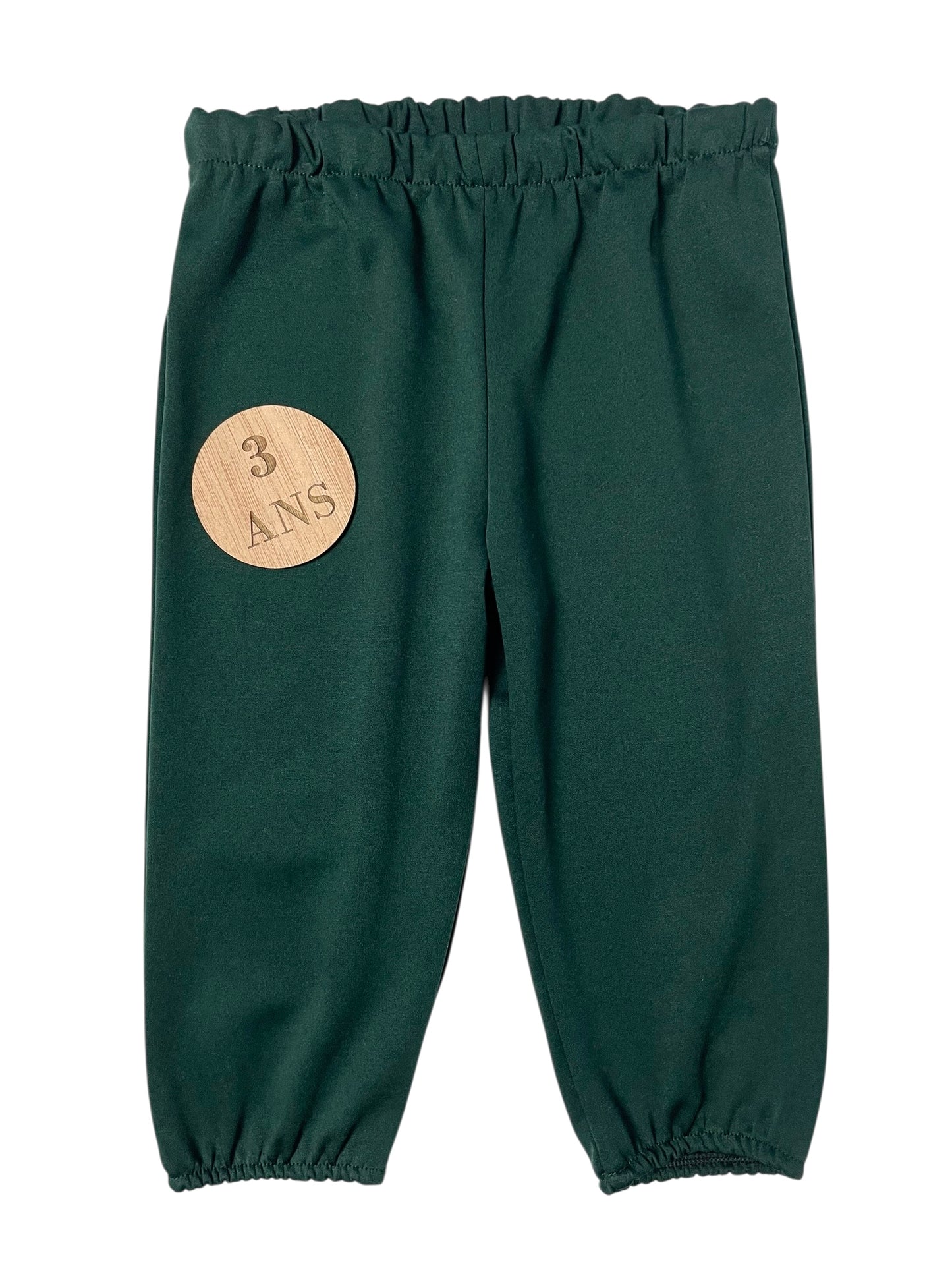 Pantalon fluide, vert foncé, P’tite Môme