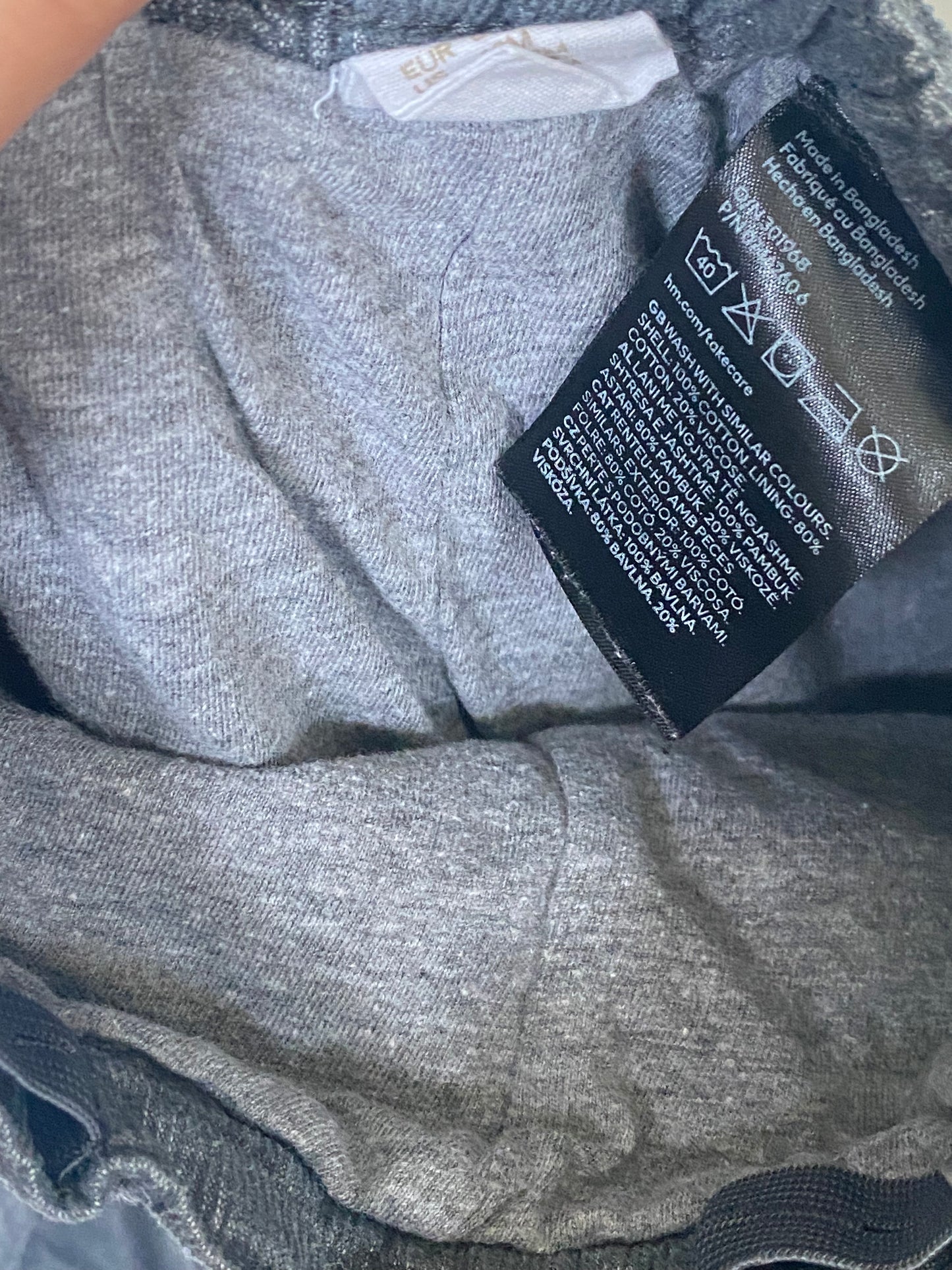 Pantalon doublé, gris, H&M
